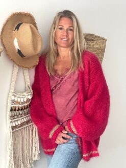 Cárdigan Mohair Dark Red