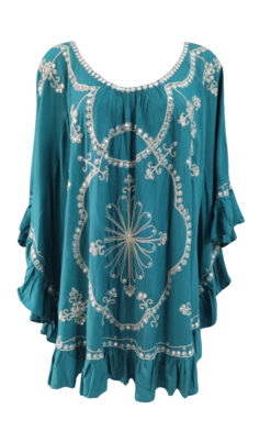 Kaftán Ibiza Beach Verde Teal