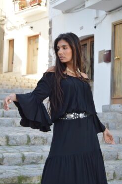 Blusa Bohemia Sabine Negra