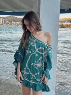 Kaftán Ibiza Beach Verde Teal
