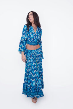 Maxi Falda Breeze Blue
