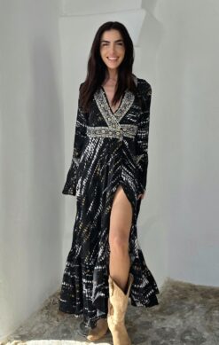 Kimono Free Dream Tie Dye Black