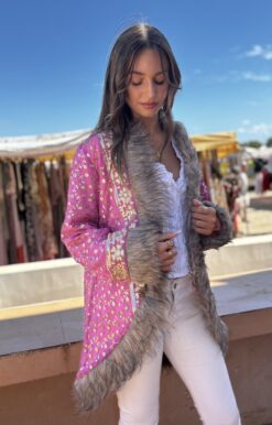 Chaqueta Boho Indian Pink